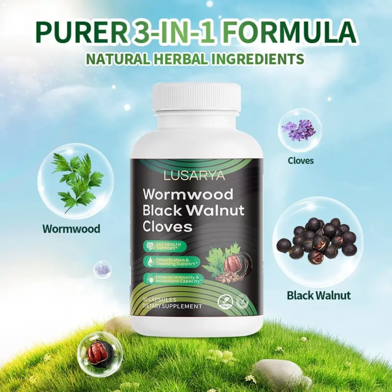 Lusarya - Wormwood Black Walnut Cloves